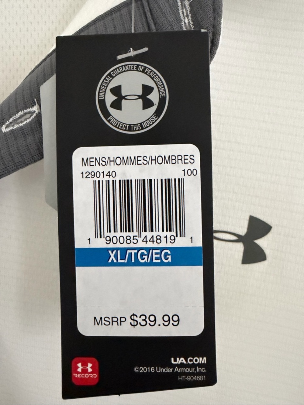 Under Armour men’s polo, XL, white, NWT - Picture 4 of 5